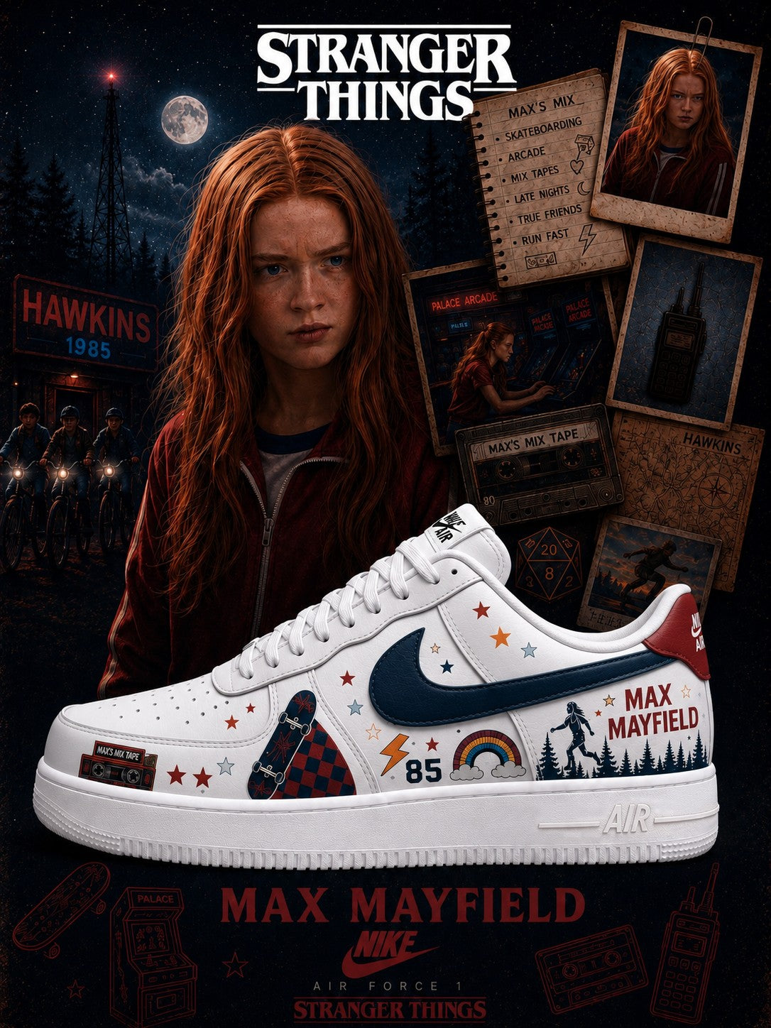 Max Mayfield V.4 Custom Air-Style Sneakers