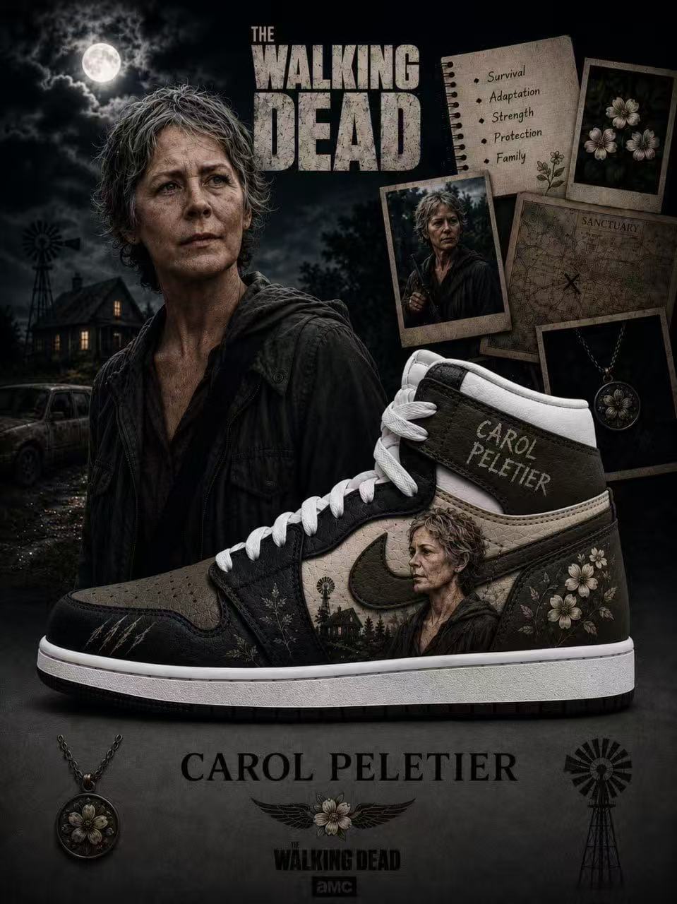 Carol Peletier V.1 Custom High-Top Sneakers