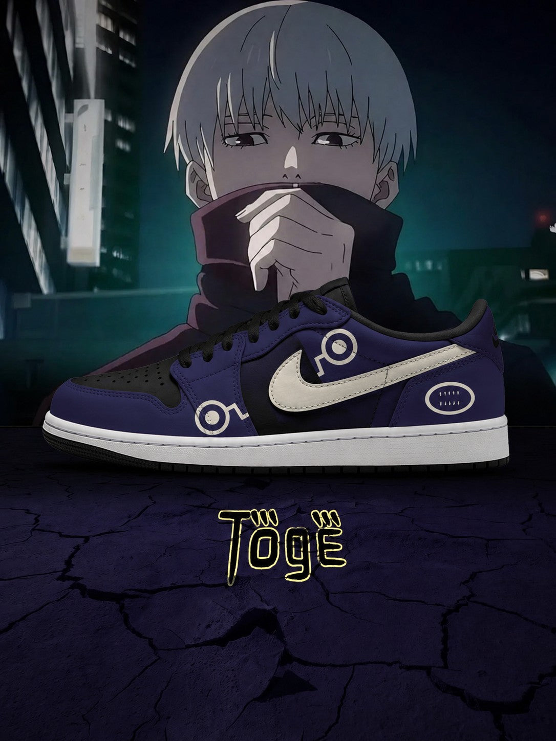 Toge Inumaki V.3 Custom Low-Top Court Sneakers