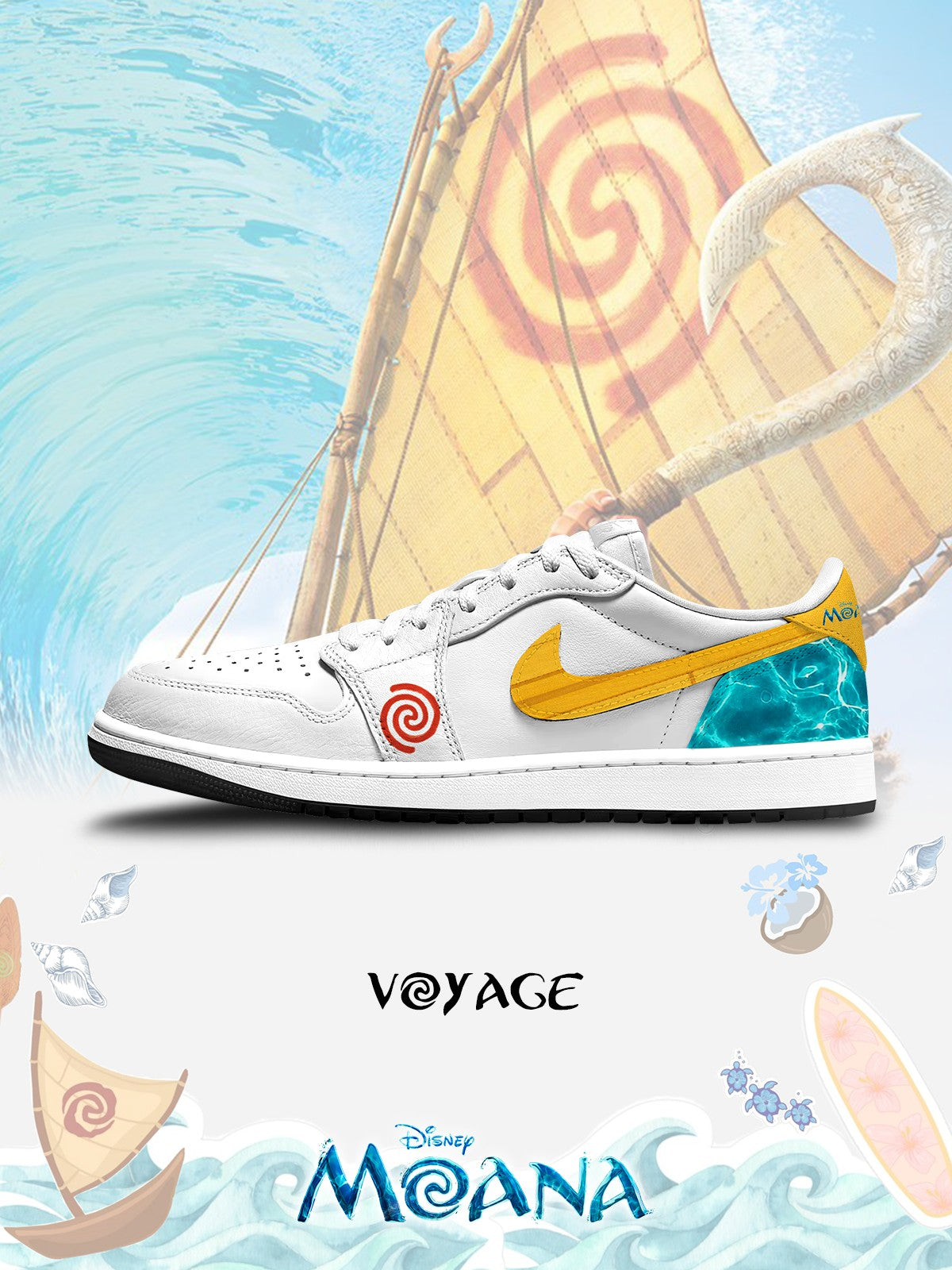 Voyage V.1 Custom Low-Top Court Sneakers