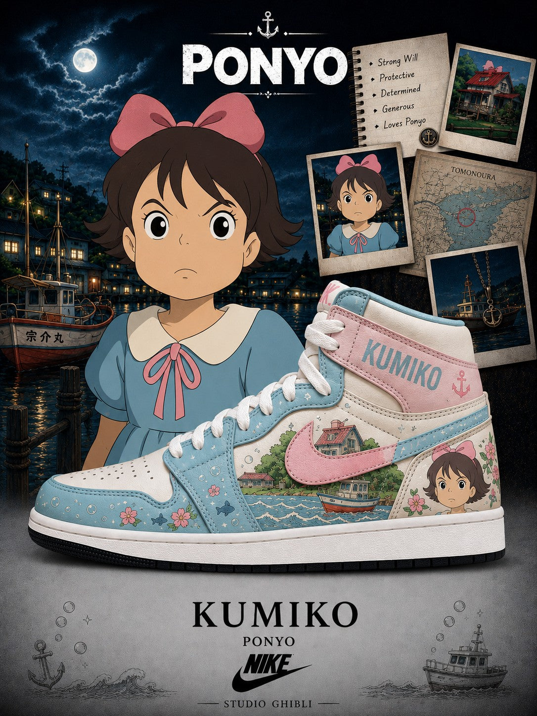 Kumiko V.1 Custom High-Top Sneakers