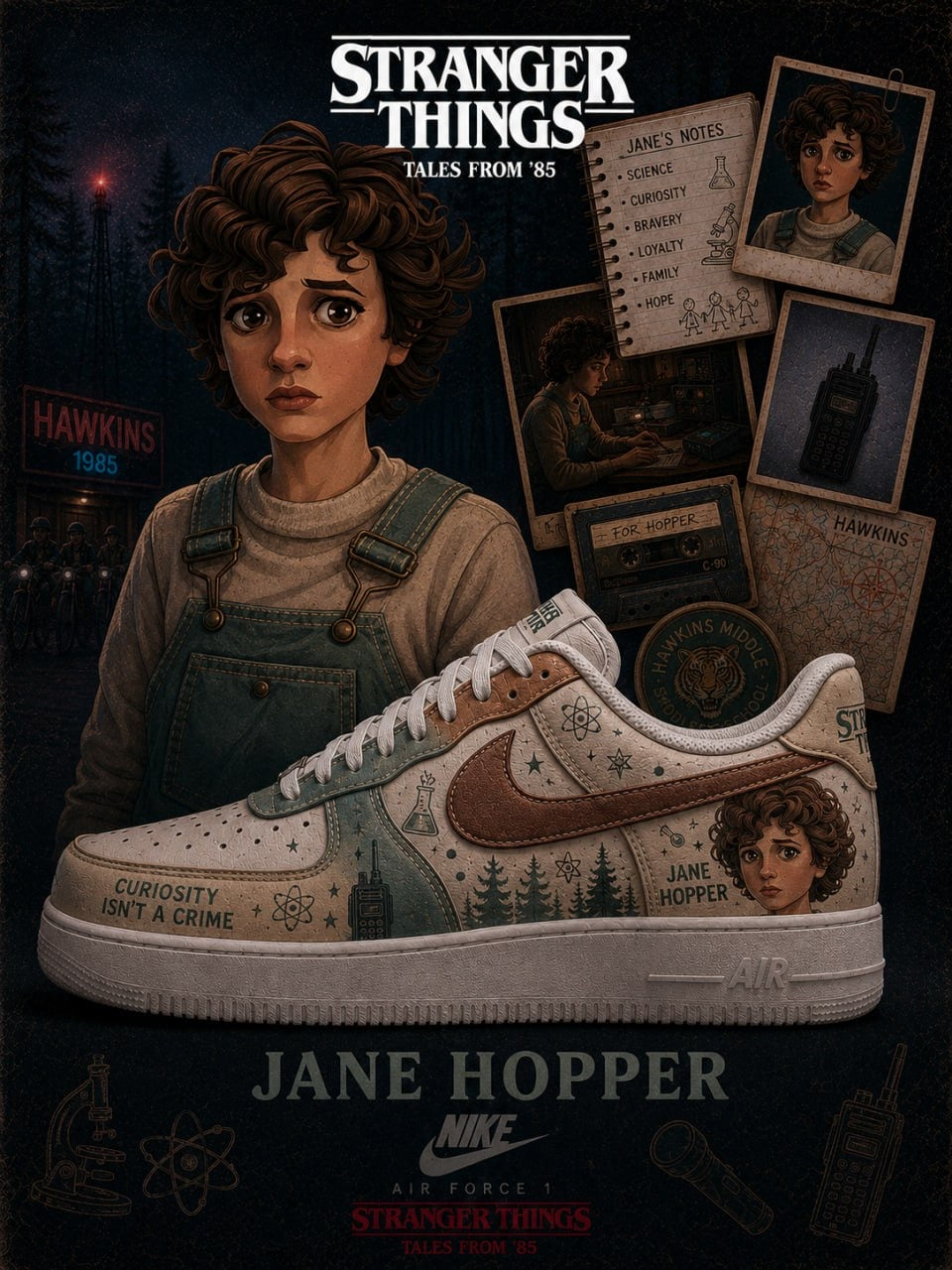Jane Hopper V.1 Custom Air-Style Sneakers
