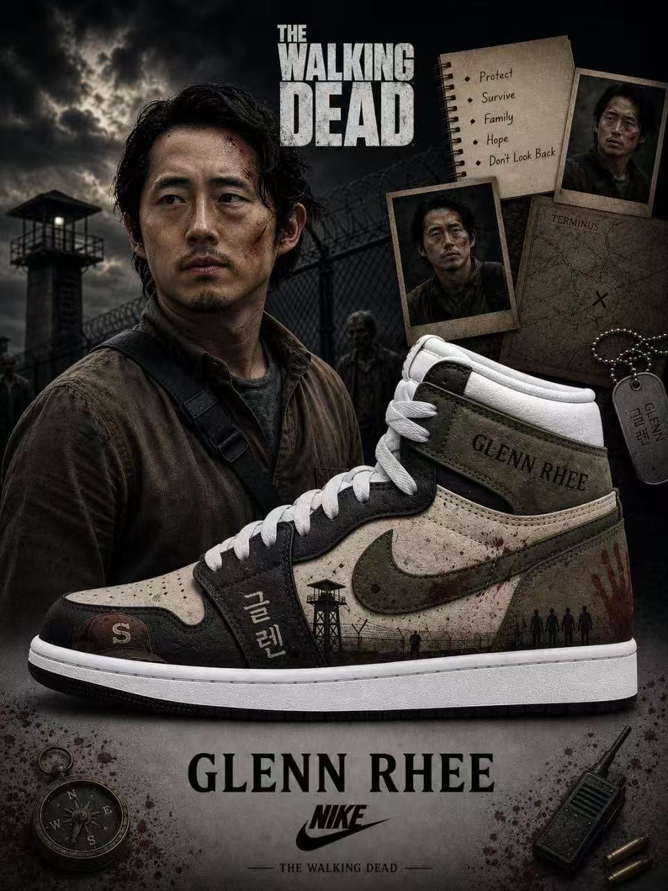 Glenn Rhee V.2 Custom High-Top Sneakers