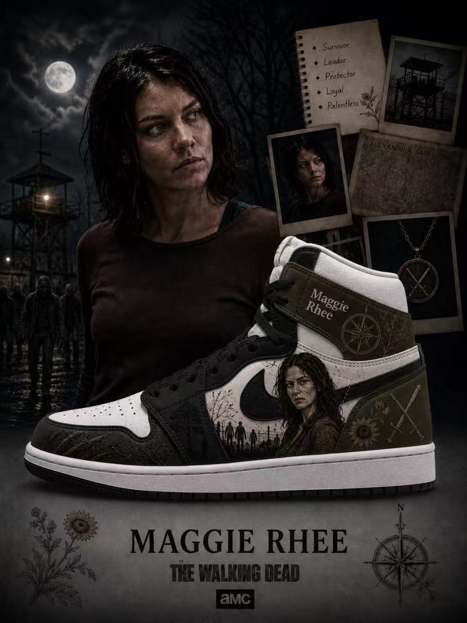 Maggie Rhee V.1 Custom High-Top Sneakers