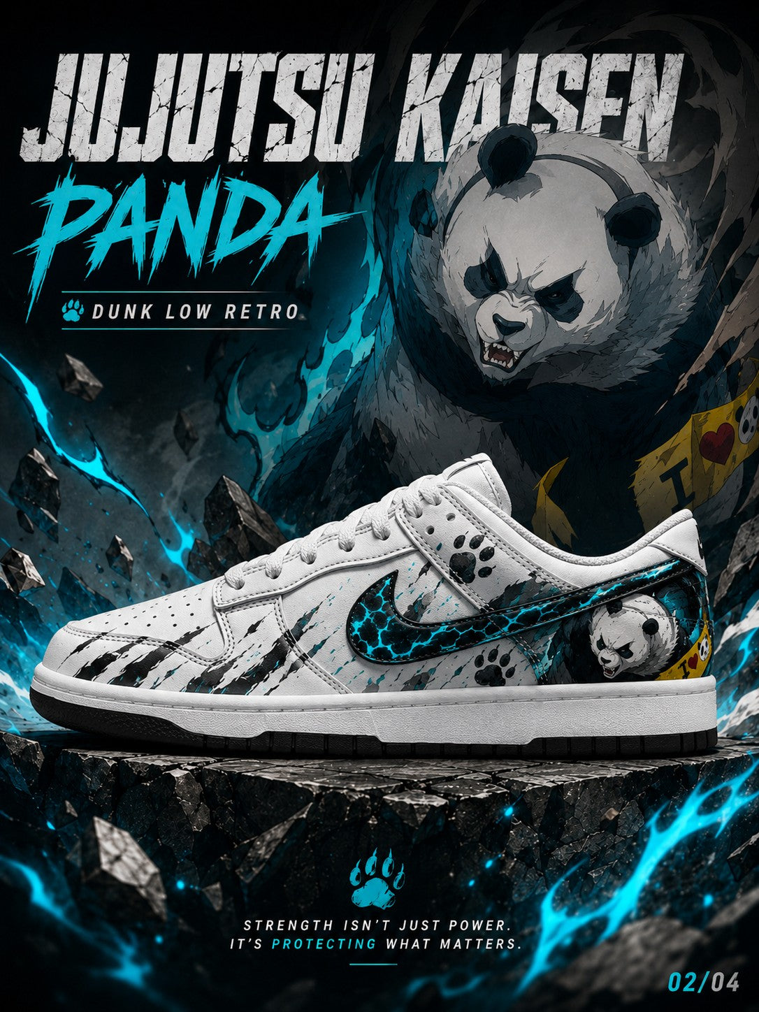 Panda V.3 Custom SB-Style Sneakers