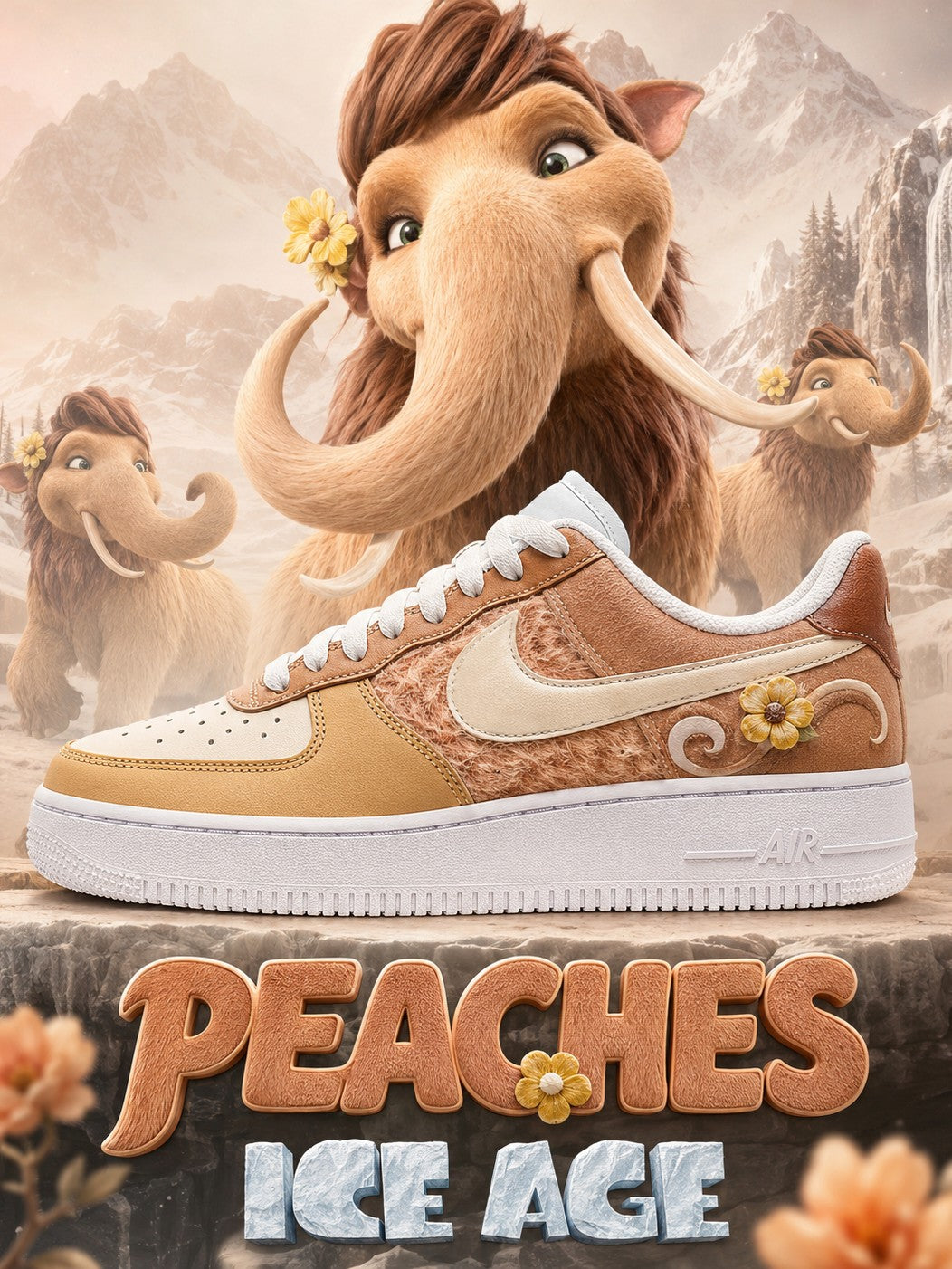 Peaches V.1 Custom Air-Style Sneakers