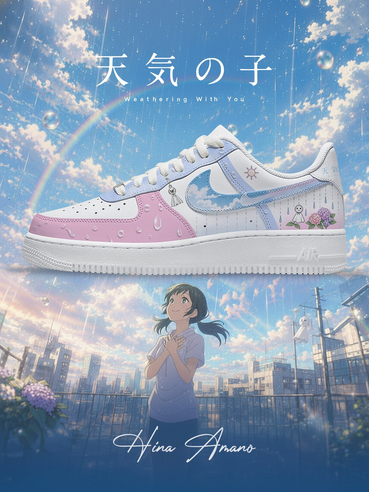 Hina Amano V.1 Custom Air-Style Sneakers
