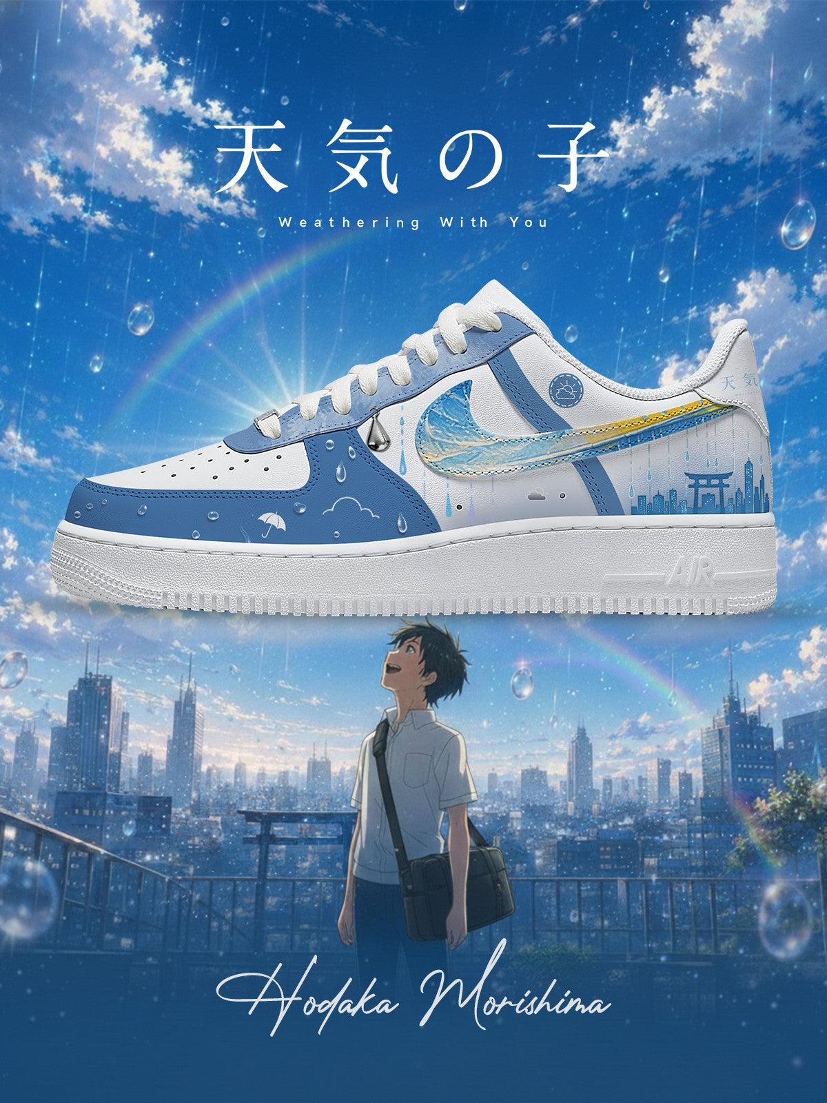 Hodaka Morishima V.1 Custom Air-Style Sneakers