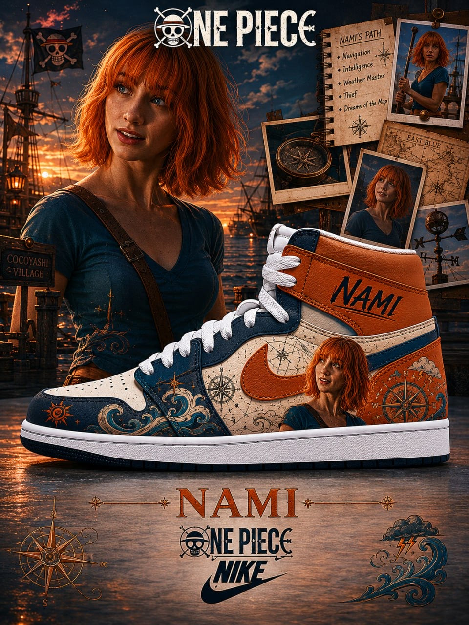 Nami V.1 Custom High-Top Sneakers