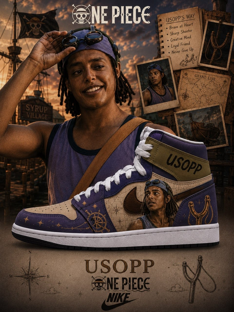 Usopp V.1 Custom High-Top Sneakers