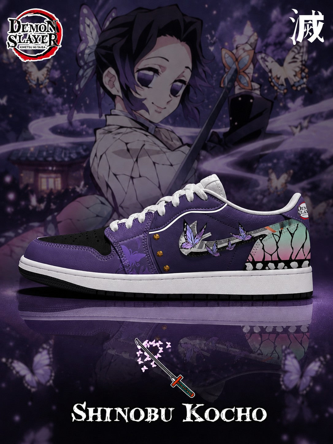 Shinobu V.5 Custom Low-Top Court Sneakers