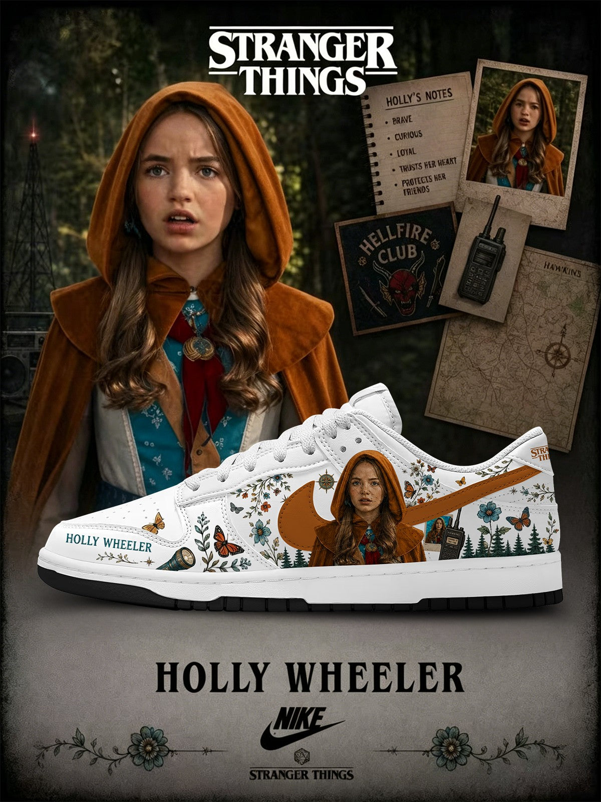 Holly Wheeler V.1 Custom SB-Style Sneakers