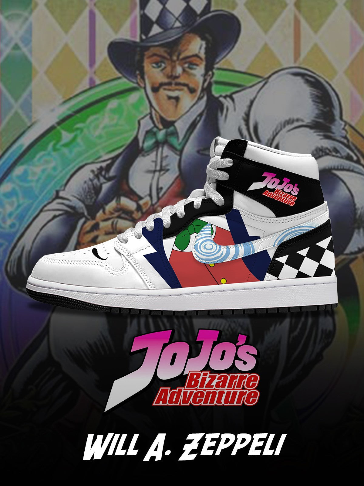 Will A. Zeppelipsd V.2 Custom High-Top Sneakers