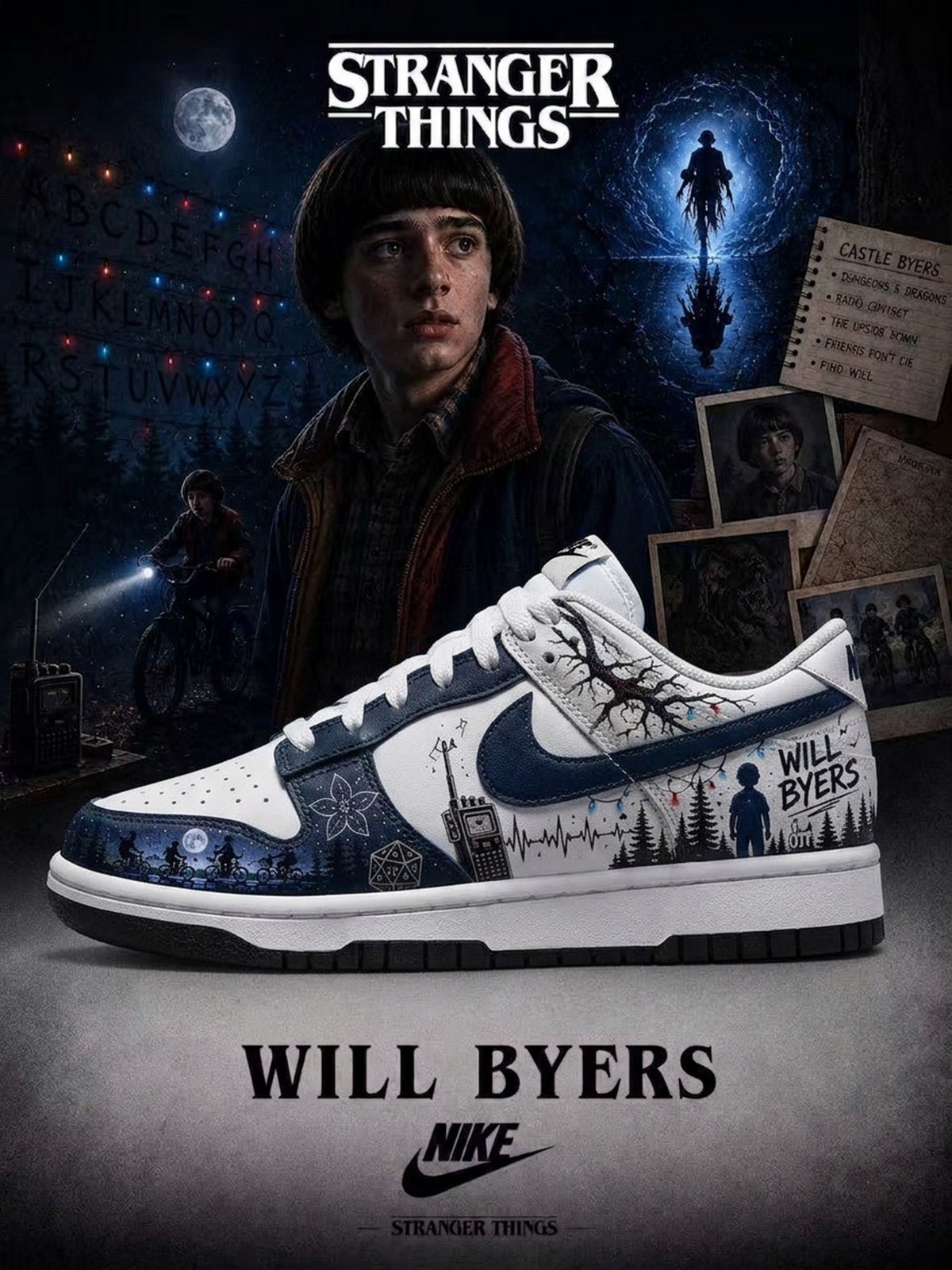 Will Byers V.2 Custom SB-Style Sneakers