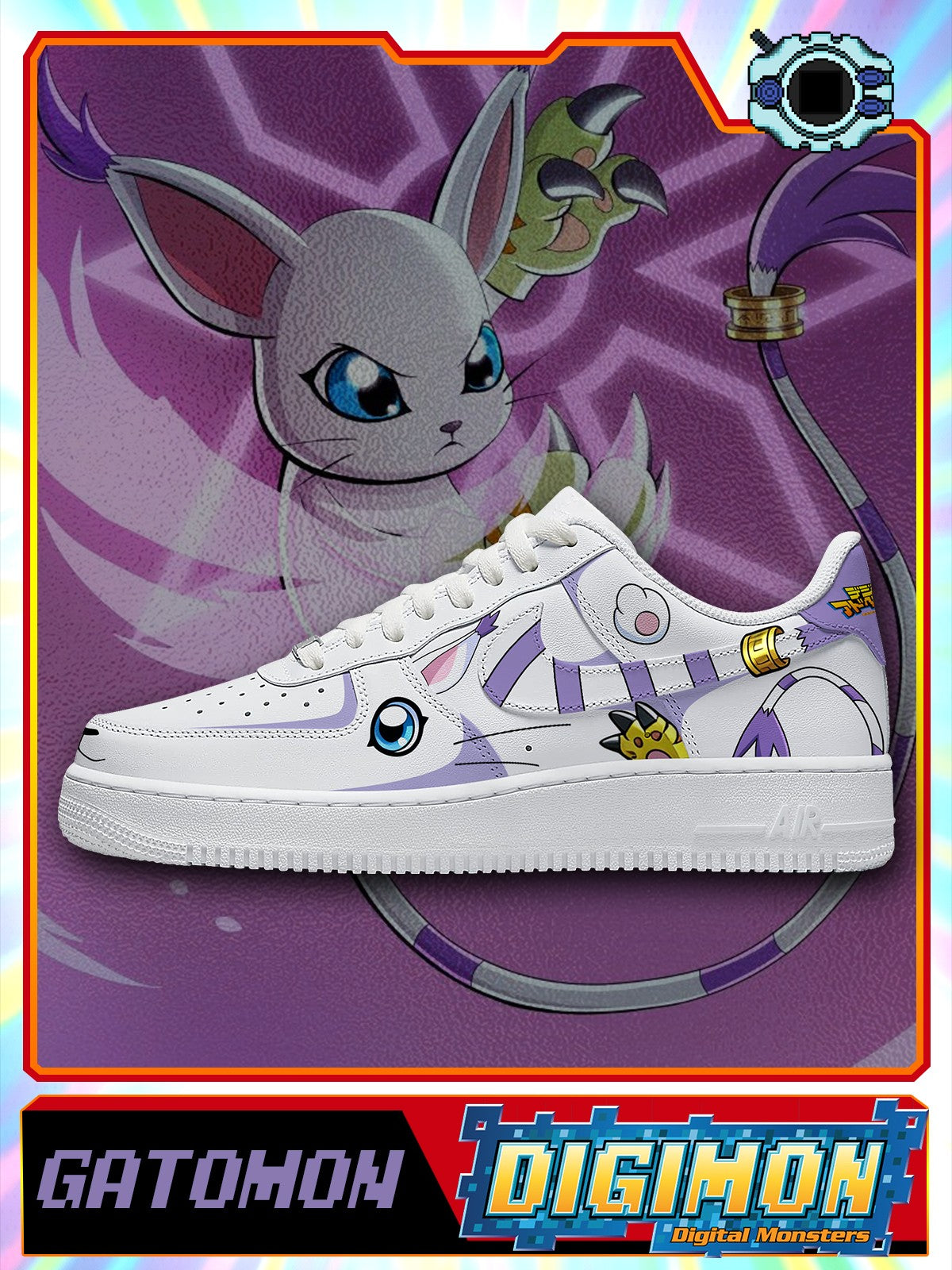 Gatomon V.1 Custom Air-Style Sneakers