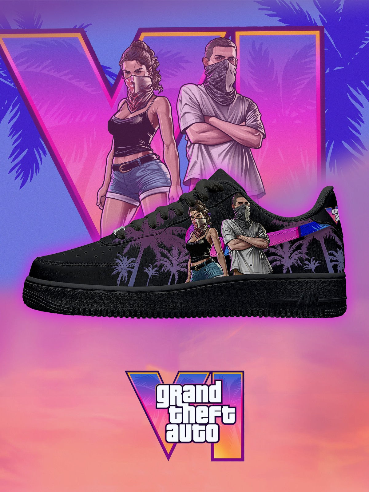 G.T.A VI V.7 Custom Sneakers