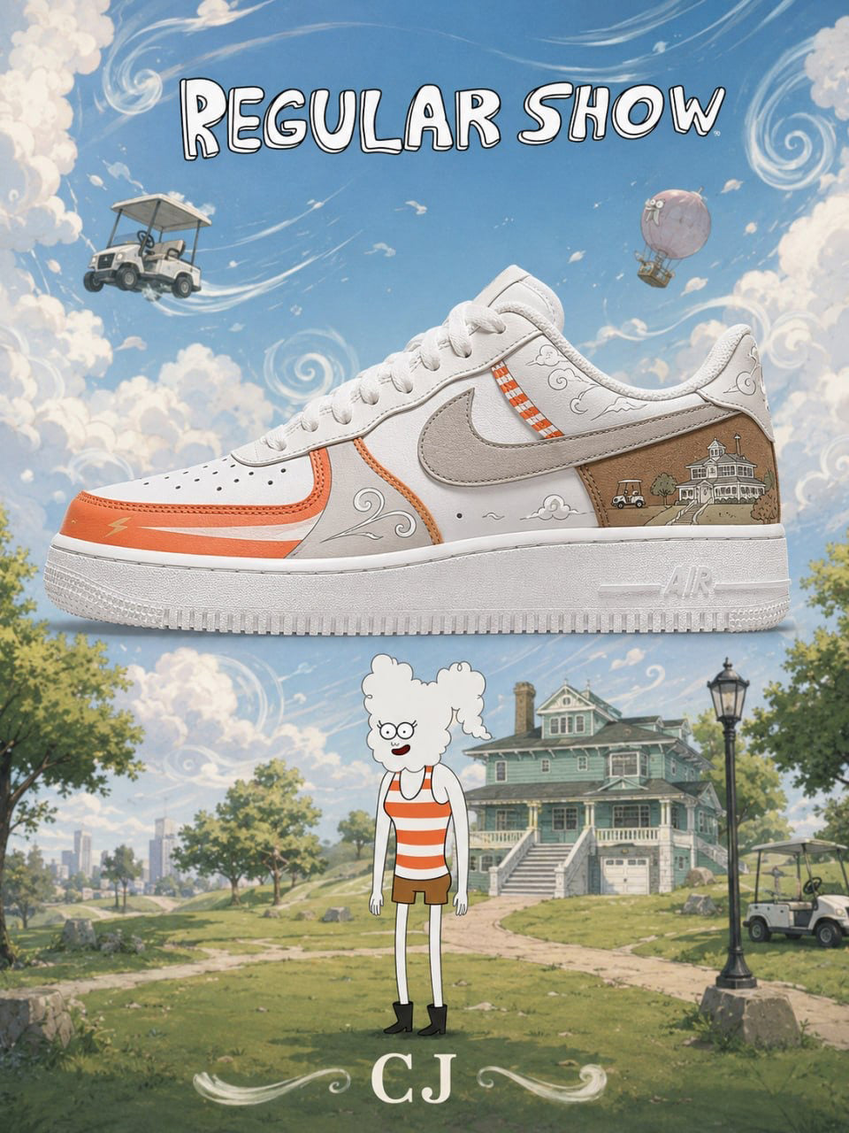 CJ V.1 Custom Air-Style Sneakers
