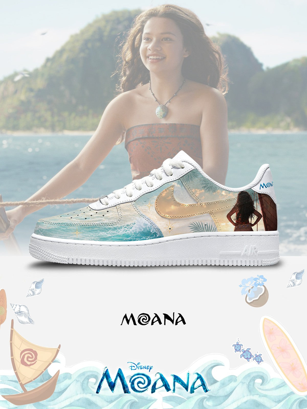 Moana V.3 Custom Air-Style Sneakers