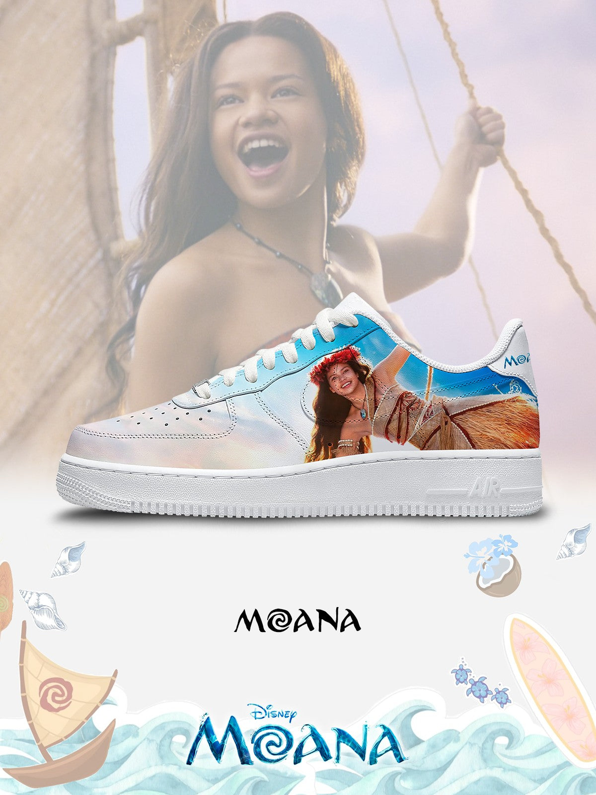 Moana V.5 Custom Air-Style Sneakers