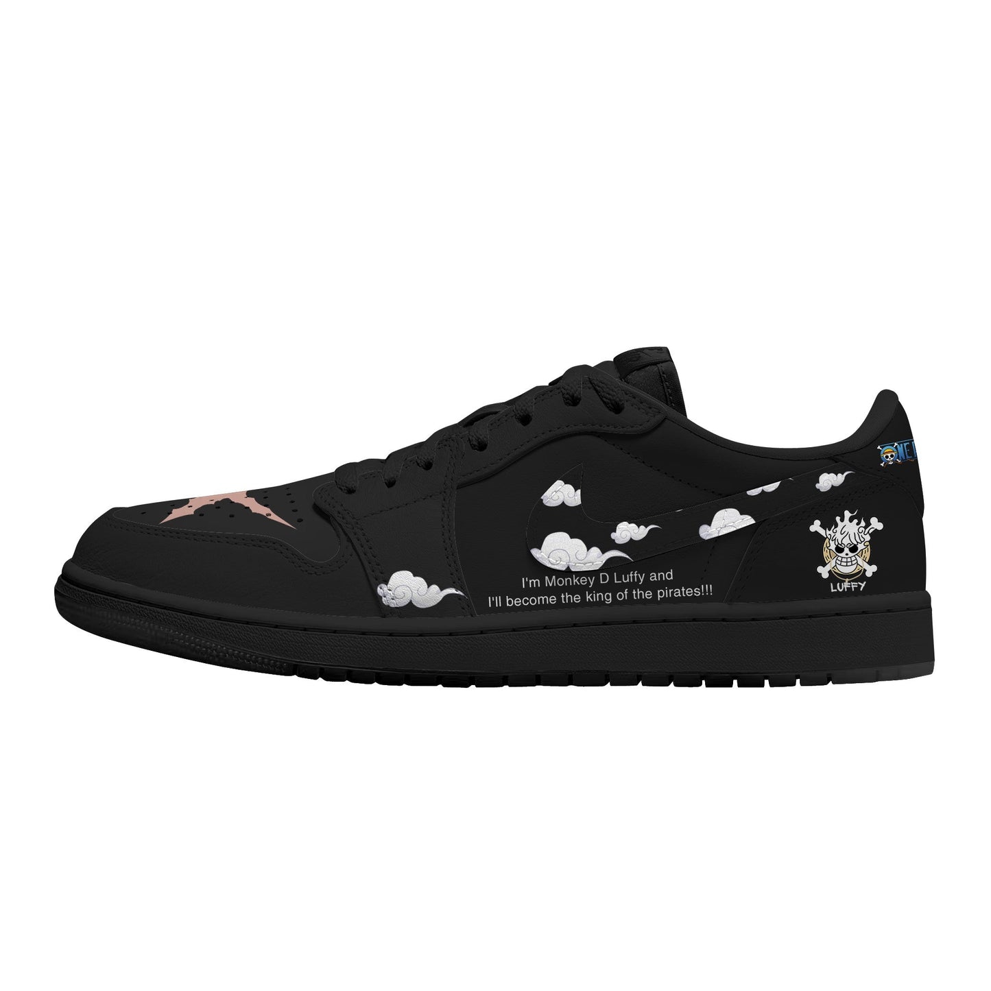 Luffy Gear 5 Nika V.10 Custom Low-Top Court Sneakers