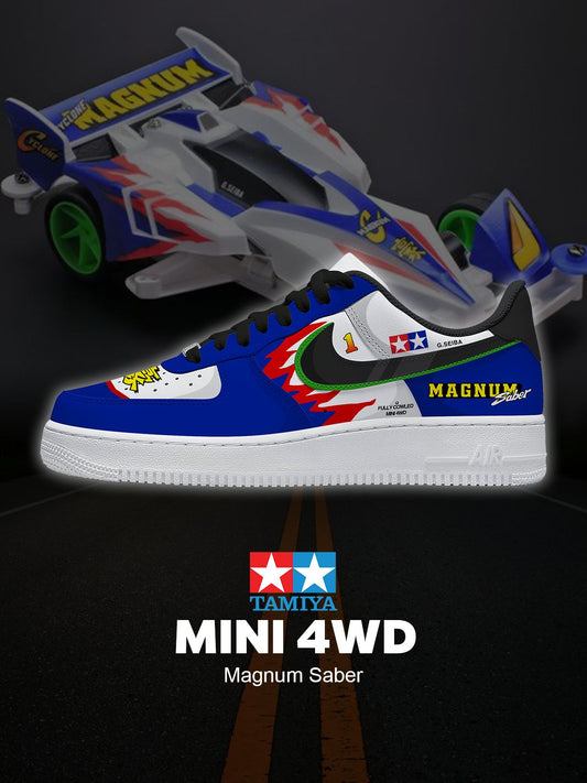 AF1 電影名車-MINI 4WD Magnum Saber客製球鞋