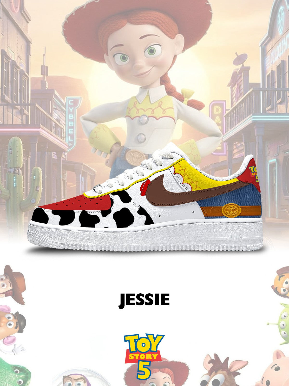 Jessie V.1 Custom Air-Style Sneakers