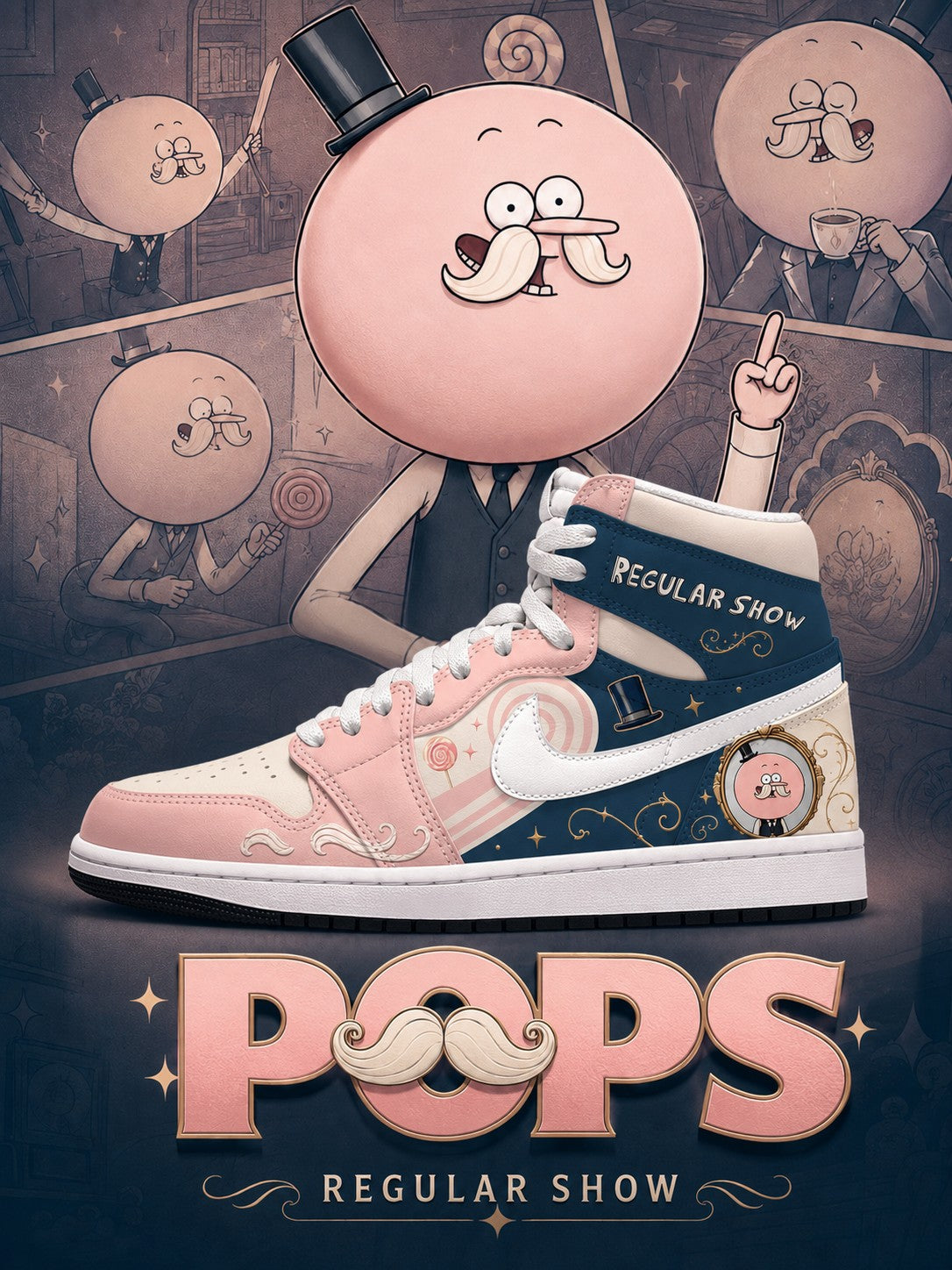 Pops Maellard V.1 Custom High-Top Sneakers