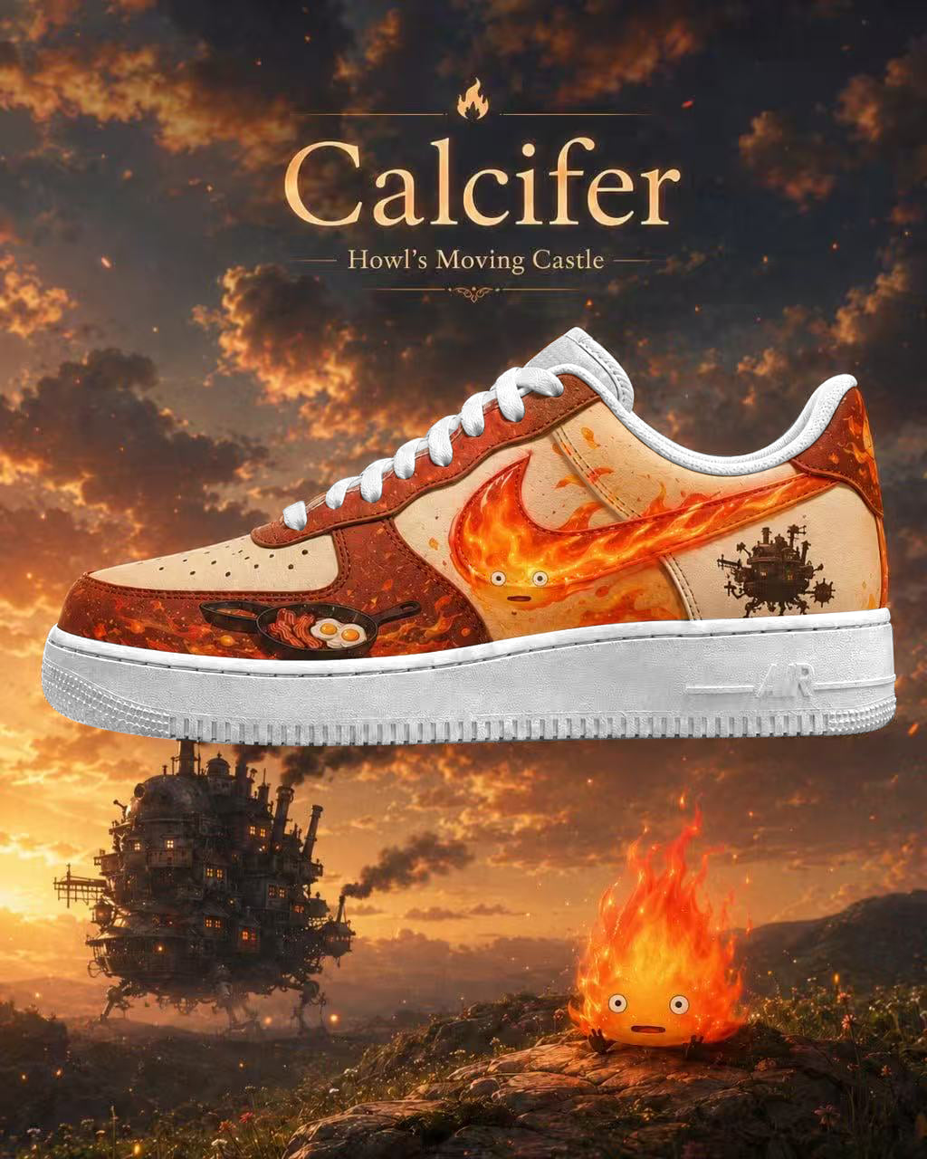 Calcifer V.1 Custom Air-Style Sneakers