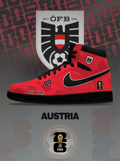 World Cup 2026 Austria V.1 Custom High-Top Sneakers