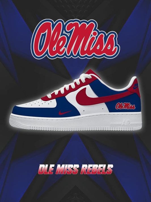AF1 NCAA-Ole Miss Rebels客製球鞋