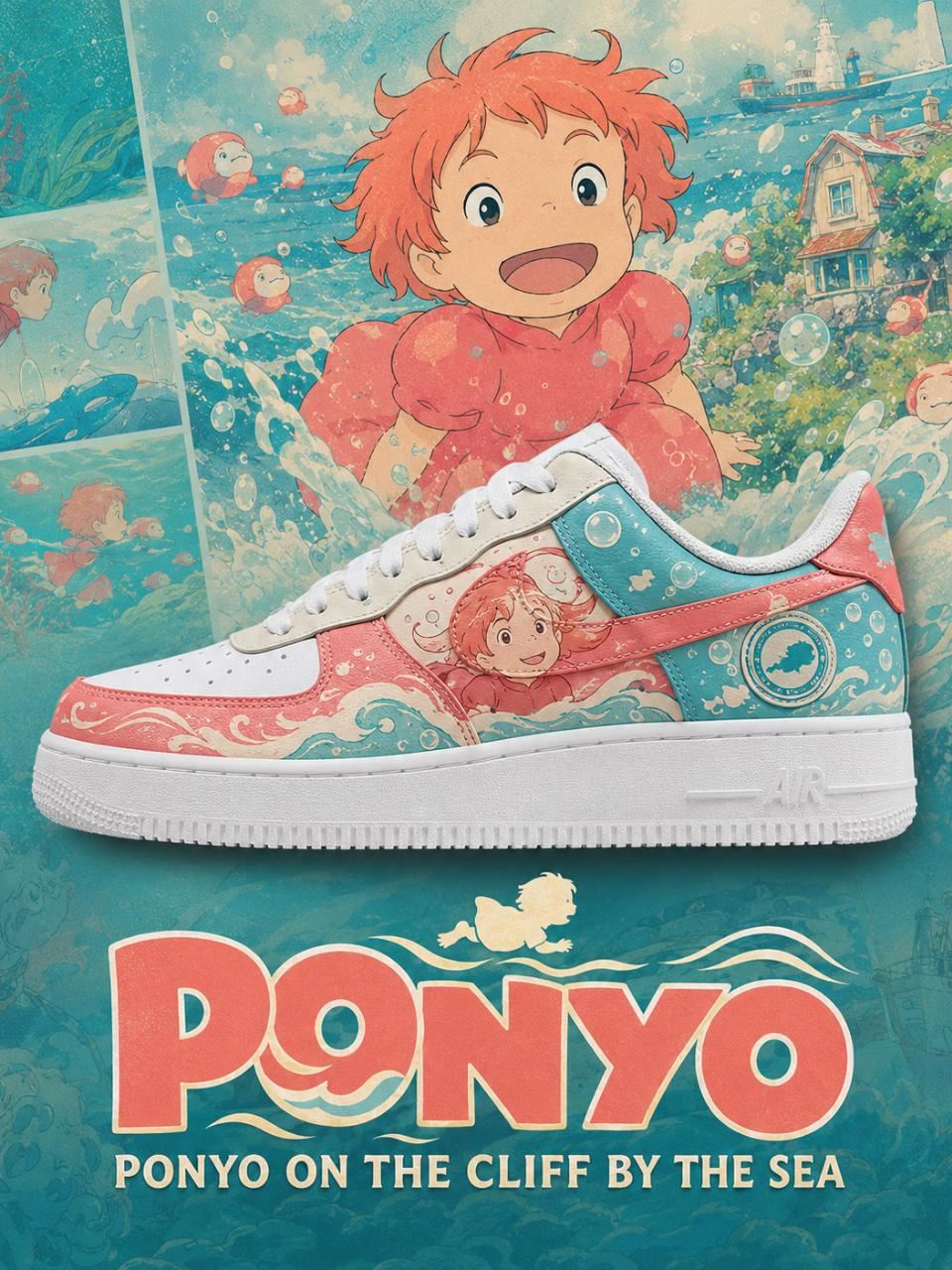 Ponyo V.1 Custom Air-Style Sneakers
