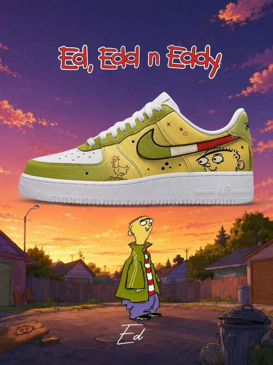 Ed V.1 Custom Air-Style Sneakers