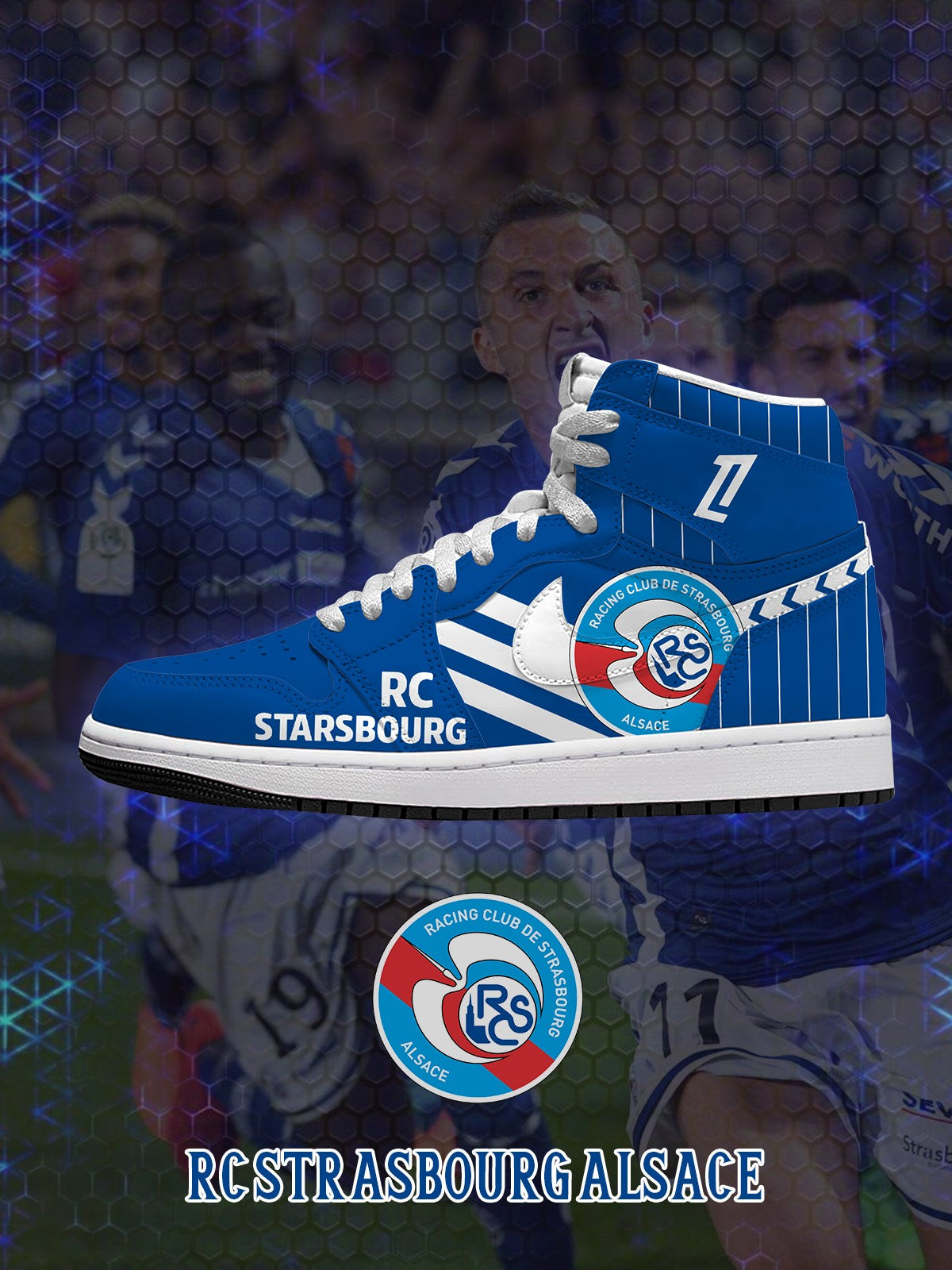 Strasbourg V.1 Custom High-Top Sneakers
