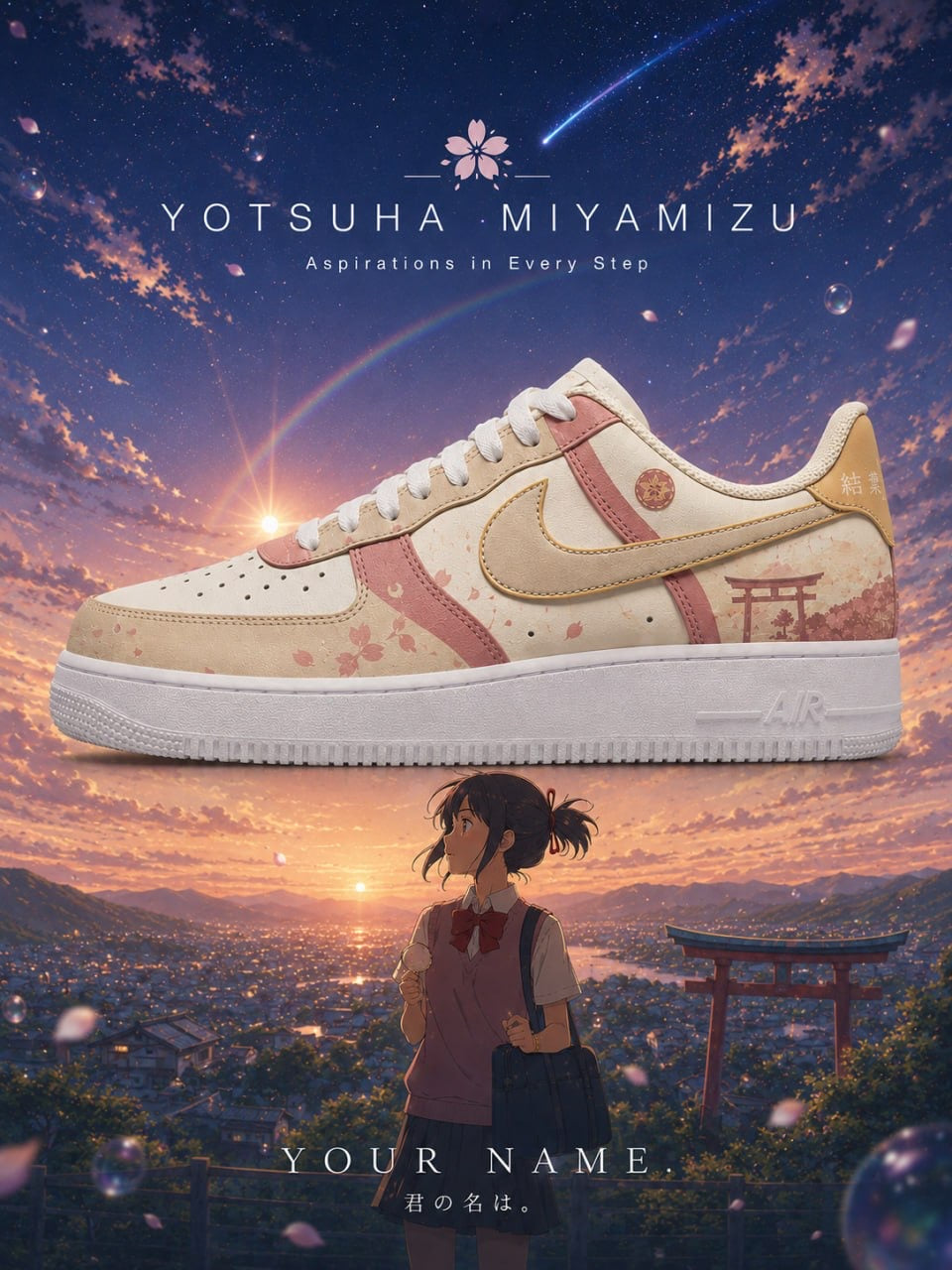 Yotsuha Miyamizu V.1 Custom Air-Style Sneakers