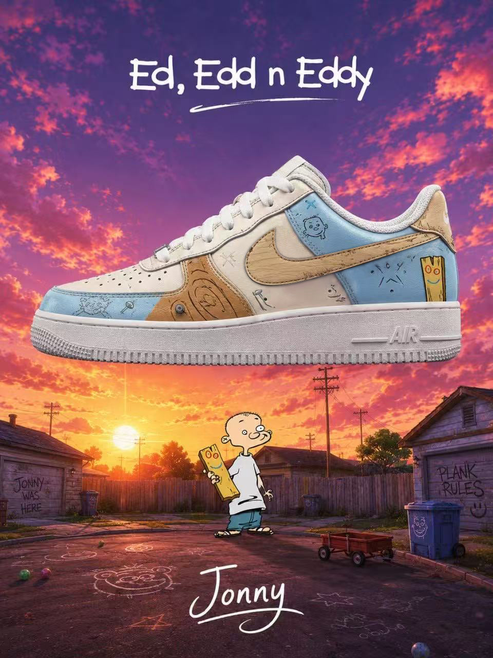 Jonny V.1 Custom Air-Style Sneakers