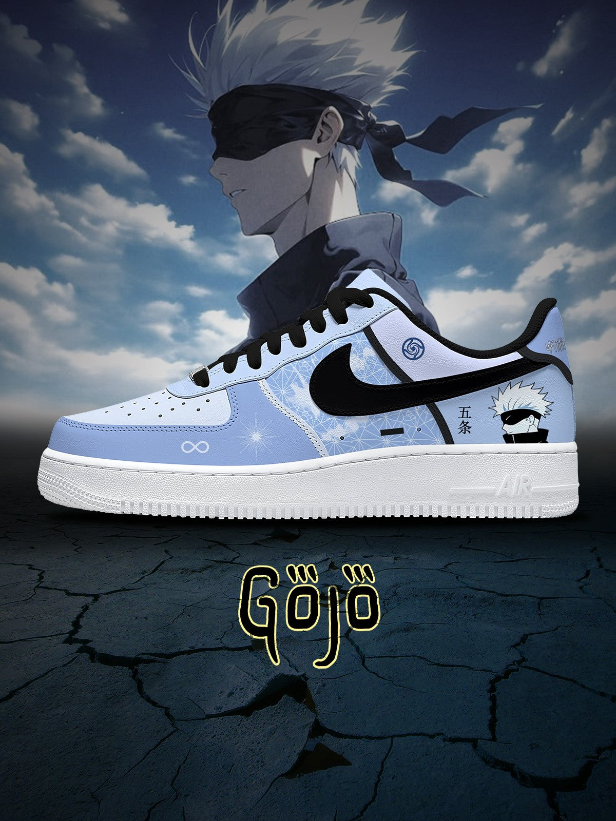 Gojo Satoru V.10 Custom Air-Style Sneakers
