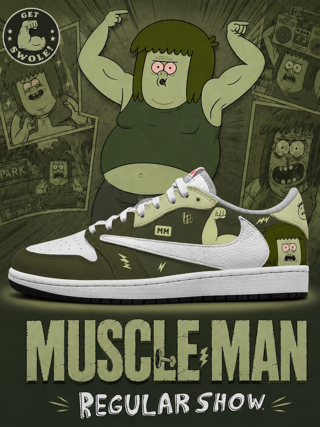 Muscle Man V.1 Custom TS Low Sneakers