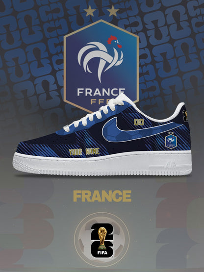 World Cup 2026 France V.1 Custom Air-Style Sneakers