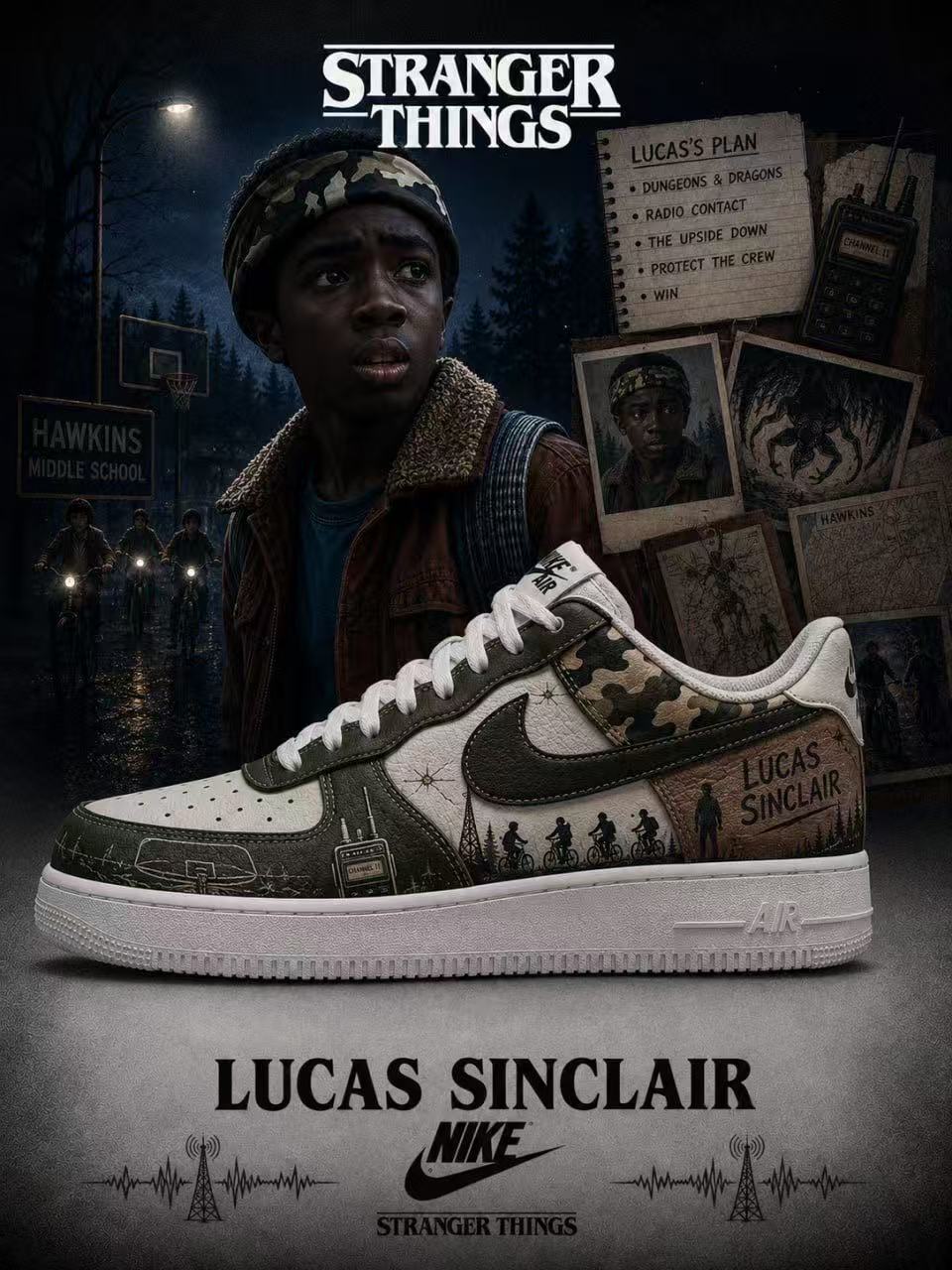 Lucas Sinclair V.1 Custom Air-Style Sneakers