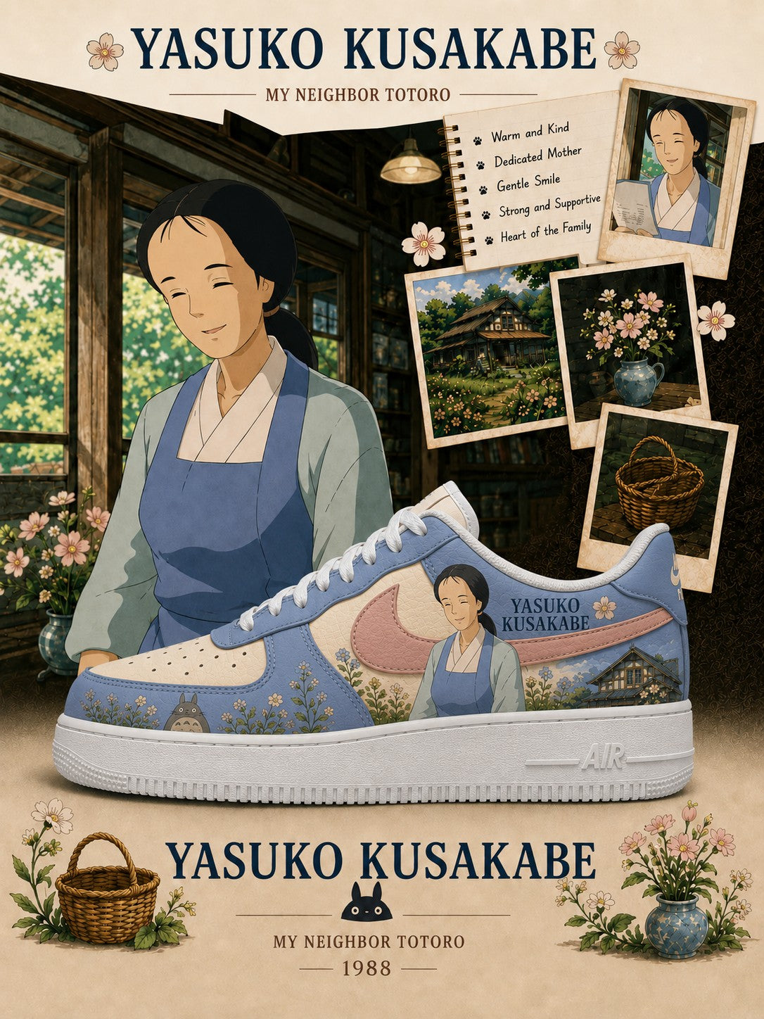 Yasuko Kusakabe V.1 Custom Air-Style Sneakers