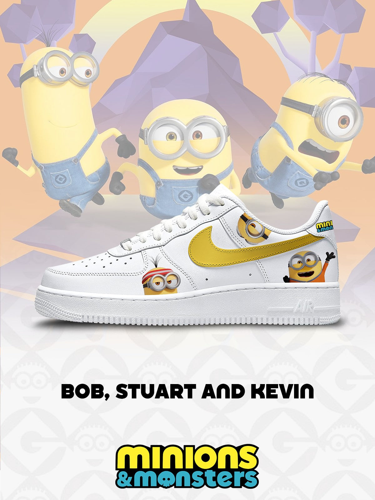 Bob Stuart and Kevin V.1 Custom Air-Style Sneakers