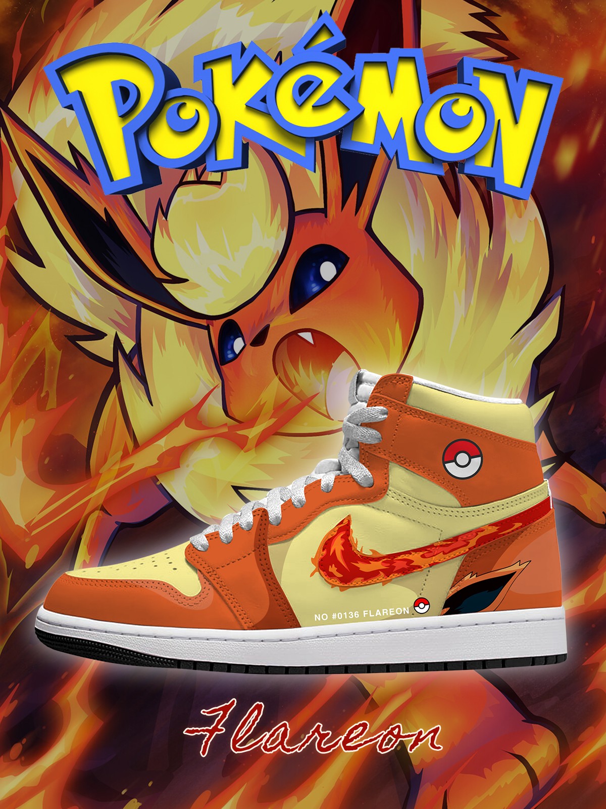 Flareon V.1 Custom High-Top Sneakers