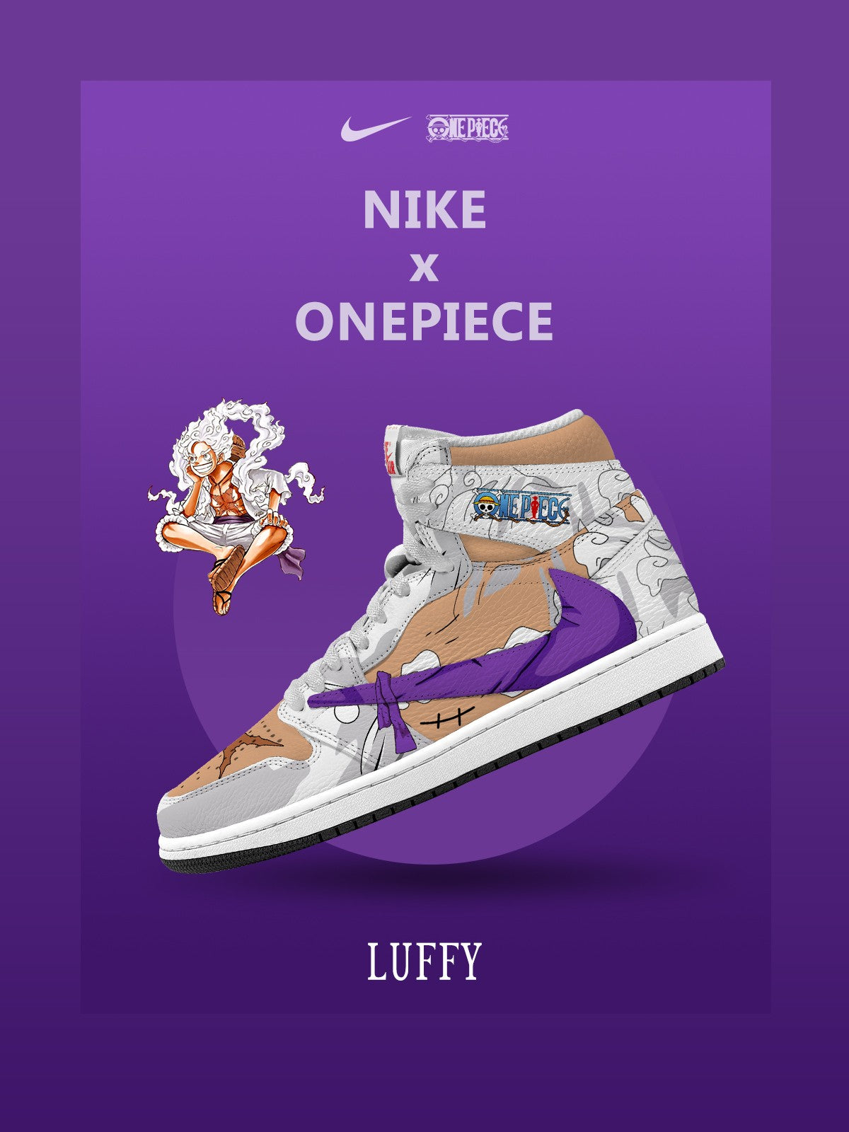 Monkey D. Luffy V.6 Custom TS High Sneakers