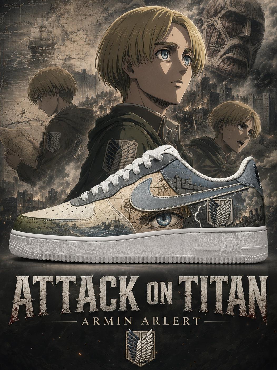 Armin Arlert V.2 Custom Air-Style Sneakers