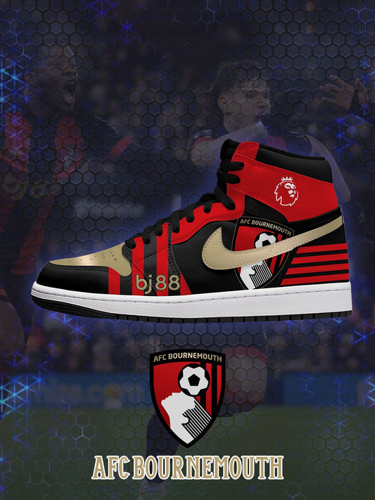 AJ1 高筒 英超-伯恩茅斯客製球鞋 V.1