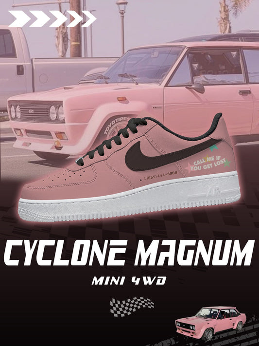 AF1 電影名車-Pink Fiat 131 Abarth客製球鞋 V.1