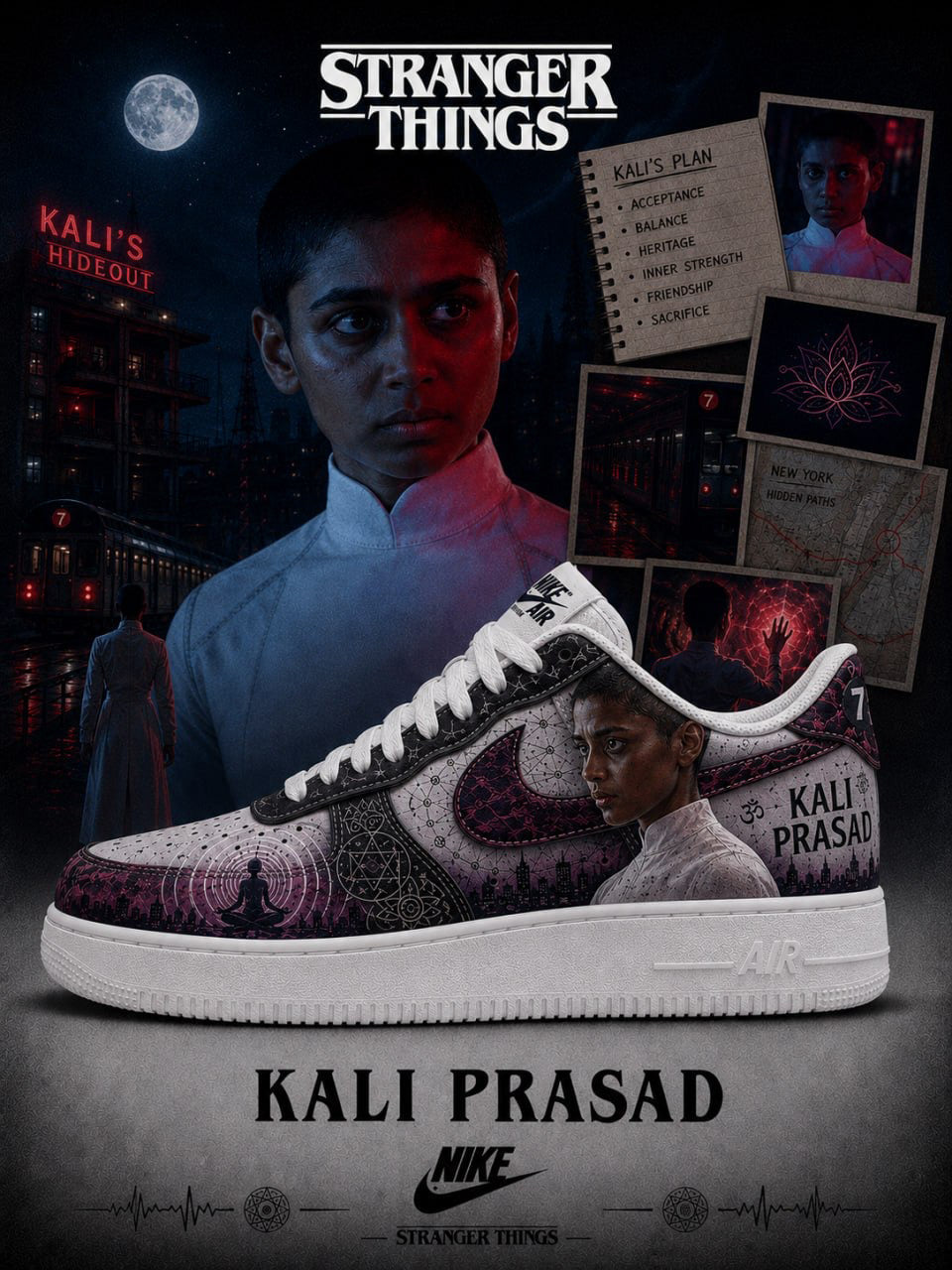 Kali Prasad V.1 Custom Air-Style Sneakers