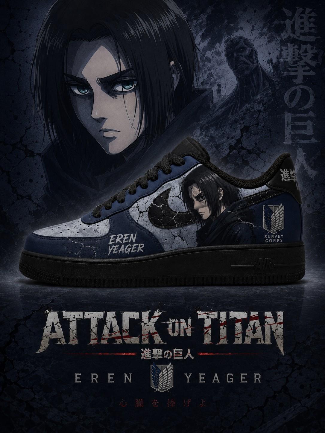 Eren Jaeger V.3 Custom Air-Style Sneakers