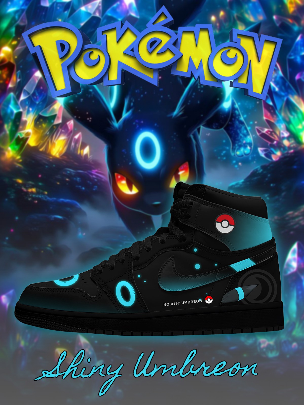 Shiny Umbreon V.1 Custom High-Top Sneakers