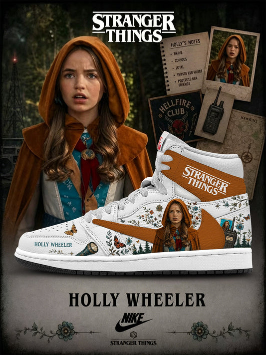 TS 倒鉤高筒 怪奇物語-Holly Wheeler客製球鞋 V.1